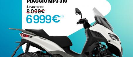 Piaggio MP3 310 à partir de 6 999€